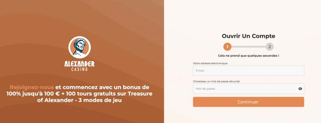 alexander casino connexion